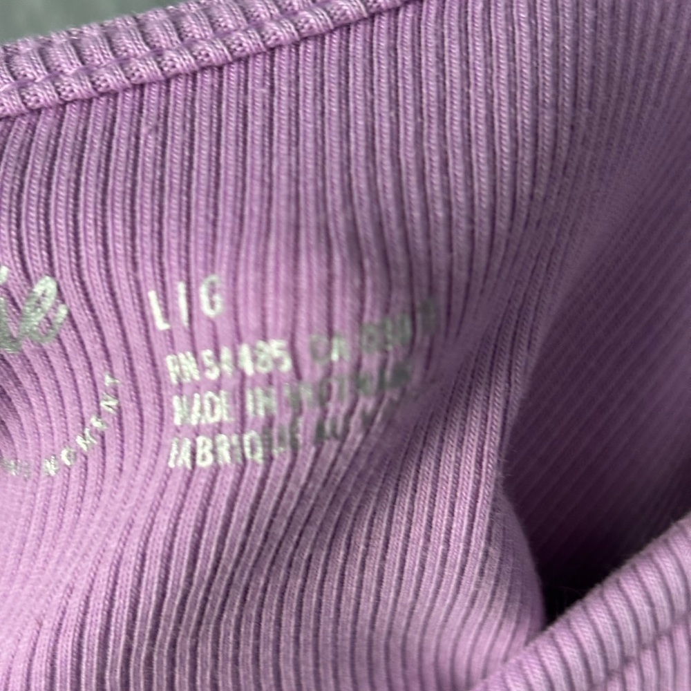 Aerie Lilac Ribbed Tank Bodice Style Top – Size L - Picture 7 of 9